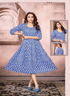 Dveeja Norita Vol 1 Fancy Wear Wholesale Cotton Anarkali Kurtis
